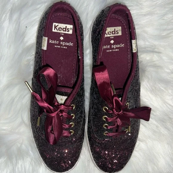 kate spade Shoes Keds Kate Spade Glitter Sneakers Poshmark